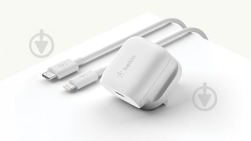 Зарядное устройство Belkin Home Charger 18W Power Delivery Port USB-C, white (F7U096VFWHT) - фото 4