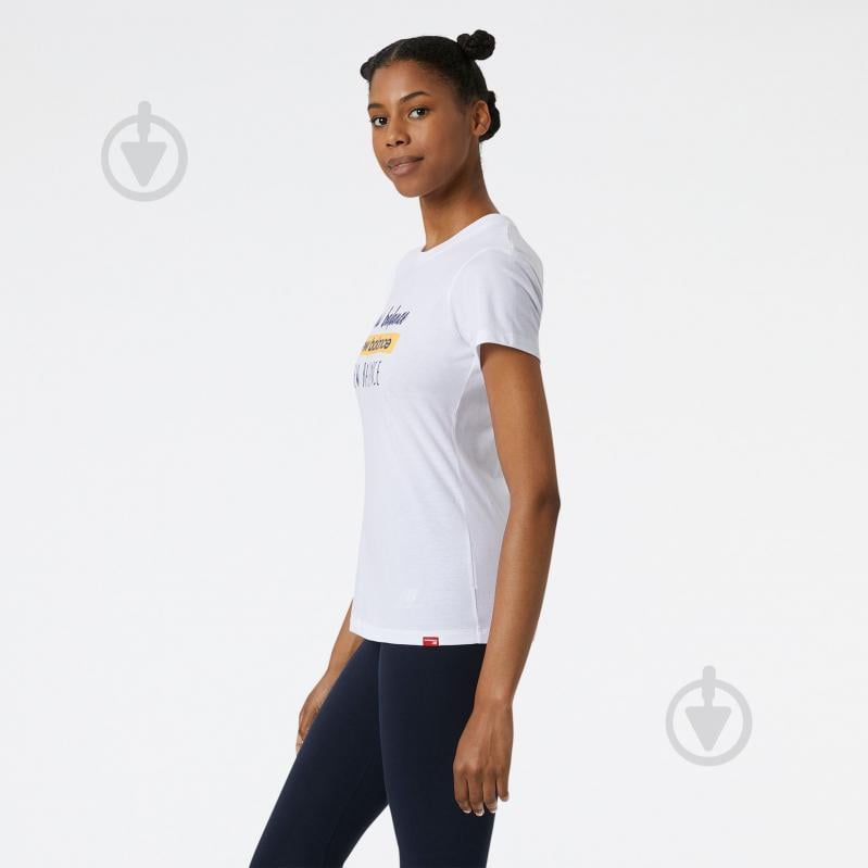 Футболка New Balance SPORT SCRIPT REPEAT WT21802WT р.L белый - фото 2
