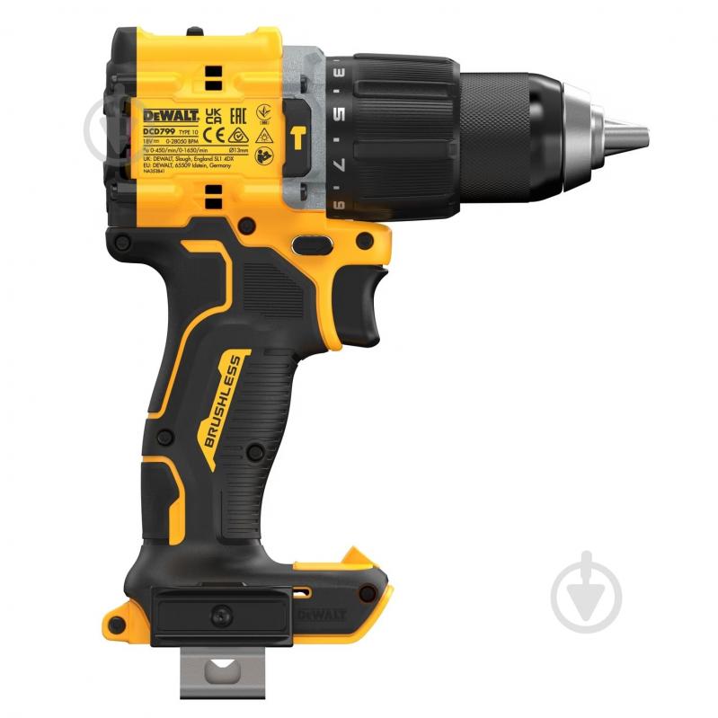 Шуруповерт ударный аккумуляторный DeWalt DCD799NT - фото 6