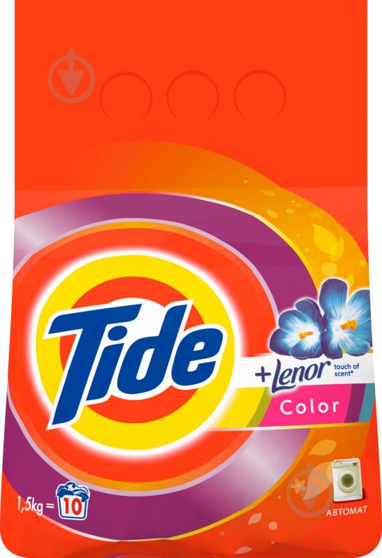 Пральний порошок для машинного прання Tide Color + Lenor 1,5 кг - фото 2