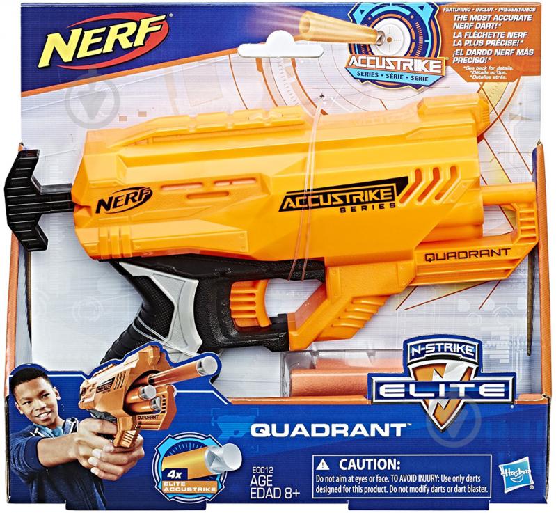 Бластер Hasbro NERF Accustrike Quadrant E0012 - фото 4