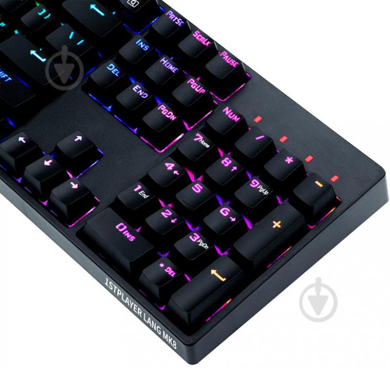 Клавиатура игровая 1stPlayer (MK8 Titan Gateron Black Switch) black - фото 3