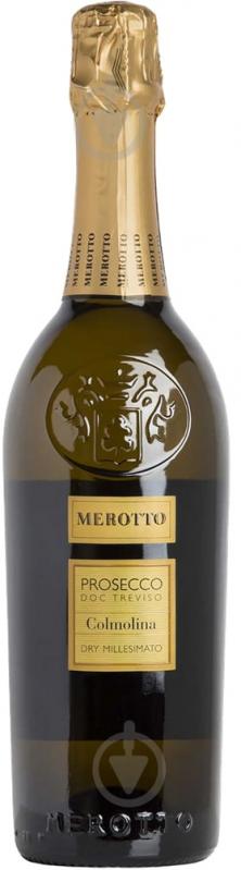 Вино ігристе Merotto Prosecco DOC Treviso Dry Millesimato Colmolina сухе біле 0,75 л - фото 1