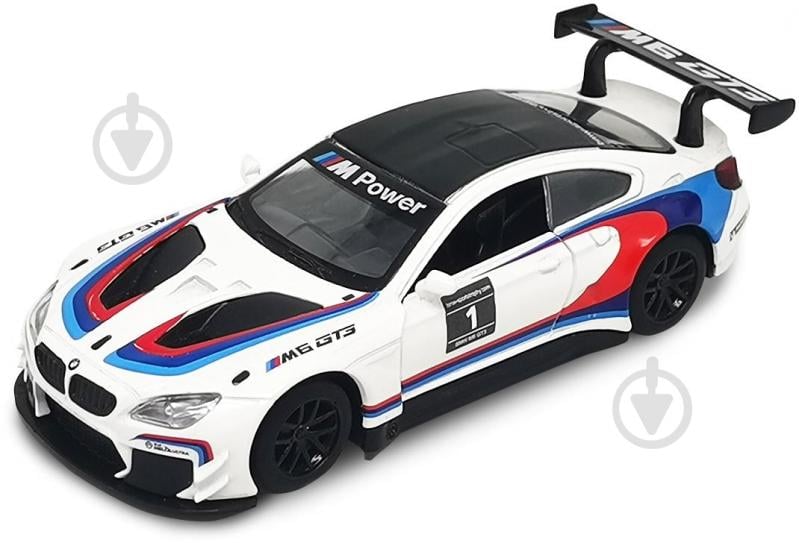 Автомодель TechnoDrive 1:32 BMW M6 GT3 белый 250408 - фото 1