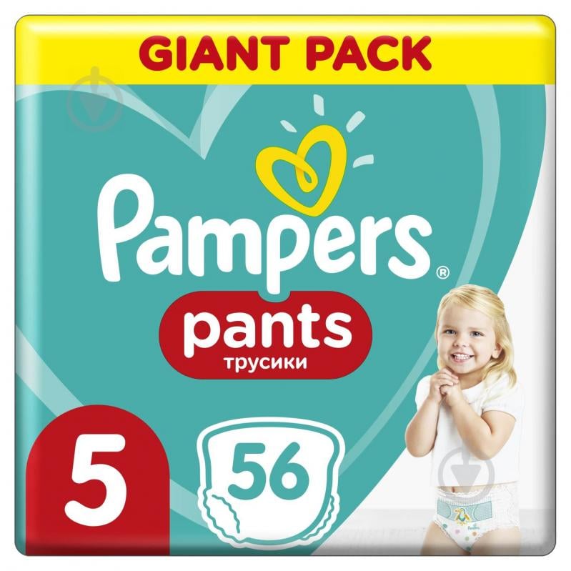 Підгузки-трусики Pampers 5 12-17 кг 56 шт. - фото 1