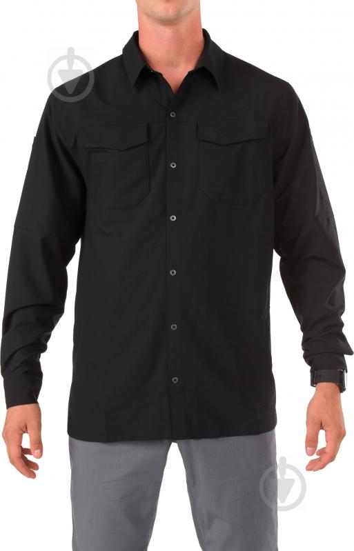 Рубашка 5.11 Tactical Freedom Flex Woven Shirt - Long Sleeve р. L black 72417 - фото 1