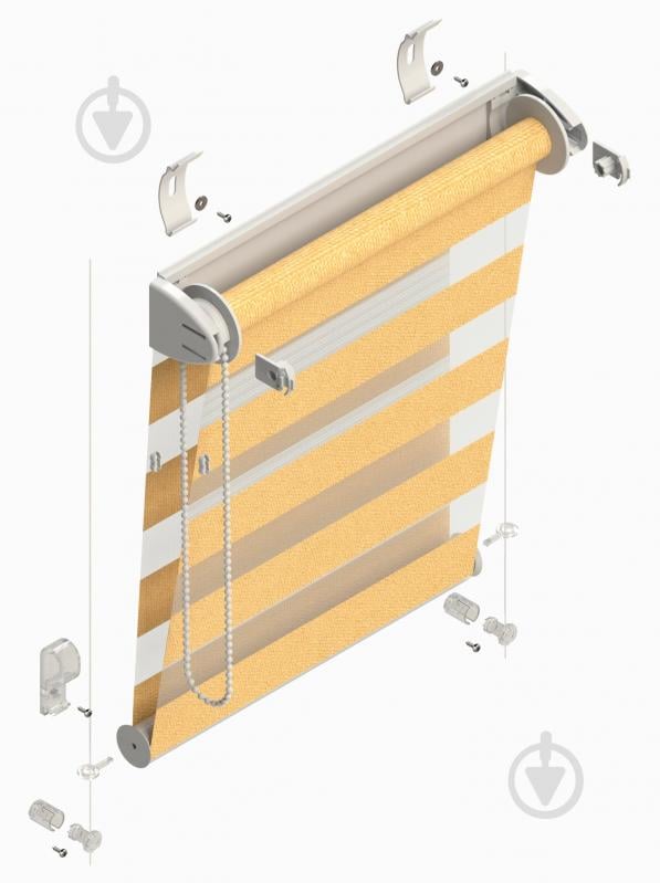 Ролета мини день-ночь Rollotex с фиксацией под наклон BH 213 снежно-белая 98x220 см - фото 5 Ролета мини день-ночь Rollotex с фиксацией под наклон BH 213 снежно-белая 98x220 см - фото 5