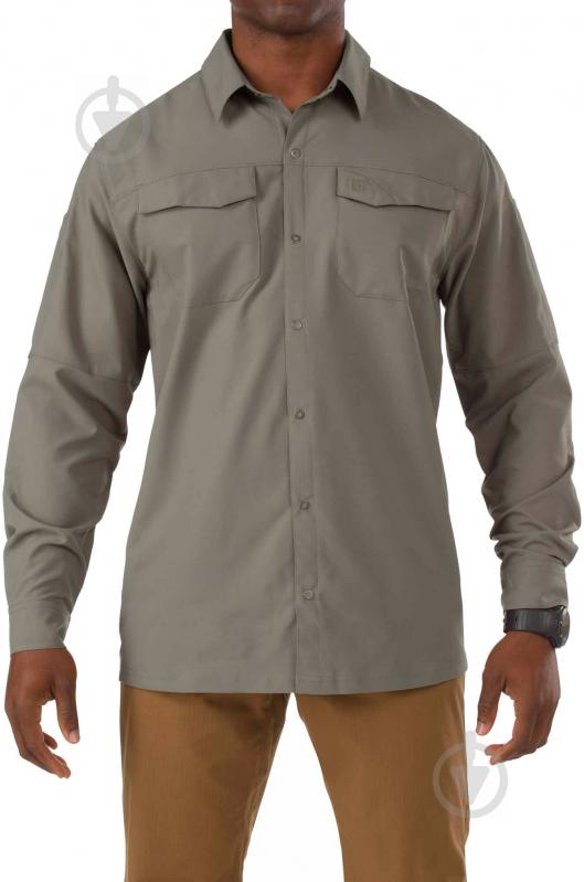 Рубашка 5.11 Tactical Freedom Flex Woven Shirt - Long Sleeve р. L sage green 72417 - фото 1