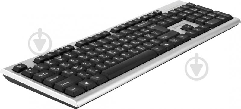 Клавіатура Real-el 507 Standard USB (EL123100046) silver - фото 1