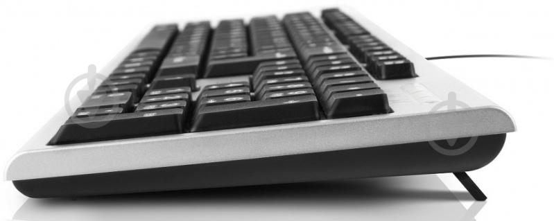 Клавіатура Real-el 507 Standard USB (EL123100046) silver - фото 4