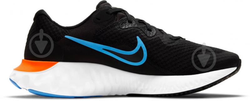 Кроссовки мужские демисезонные Nike RENEW RUN 2 CU3504-007 р.41 черно-голубые - фото 2