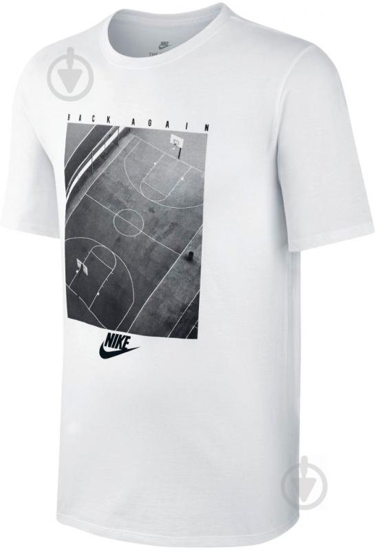 Футболка Nike M NSW TEE PRESSN BK AGN 856932-100 р.M белый - фото 1