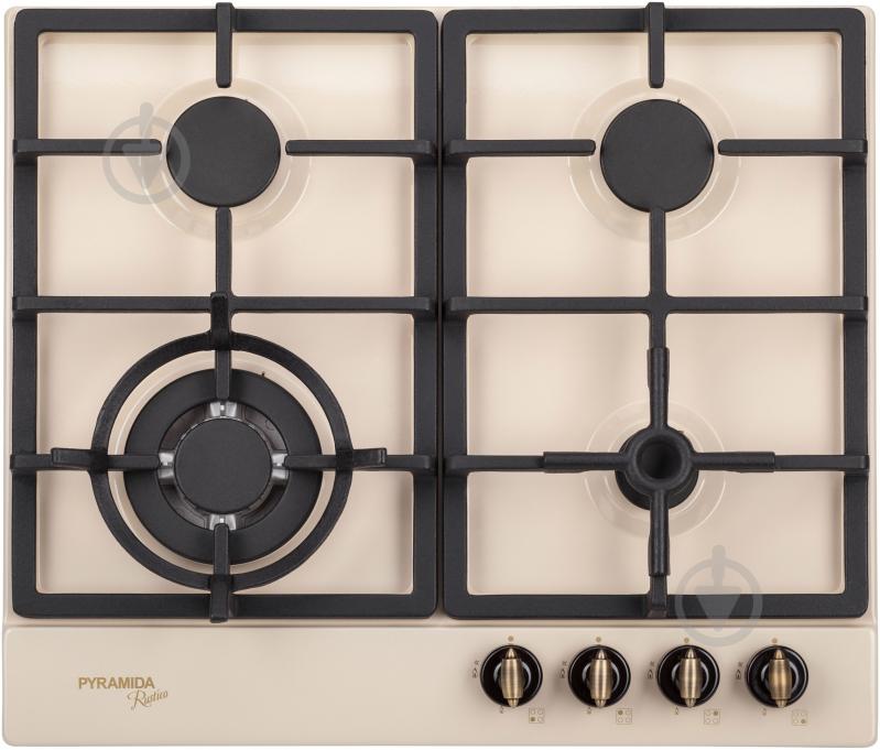 Варочная поверхность газовая Pyramida PFE 642 IVORY RUSTICO - фото 1 Варочная поверхность газовая Pyramida PFE 642 IVORY RUSTICO - фото 1