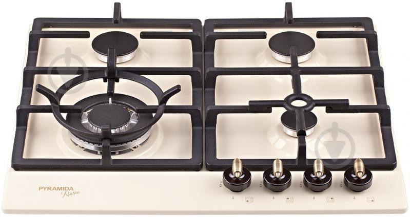 Варочная поверхность газовая Pyramida PFE 642 IVORY RUSTICO - фото 2 Варочная поверхность газовая Pyramida PFE 642 IVORY RUSTICO - фото 2