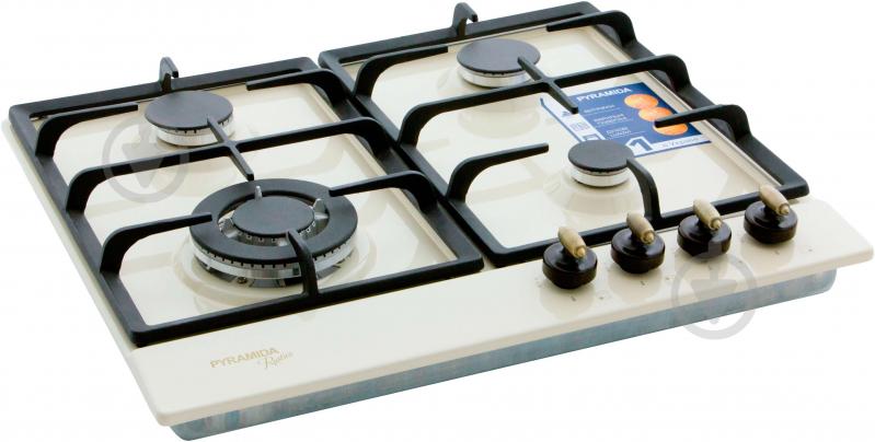 Варочная поверхность газовая Pyramida PFE 642 IVORY RUSTICO - фото 3 Варочная поверхность газовая Pyramida PFE 642 IVORY RUSTICO - фото 3