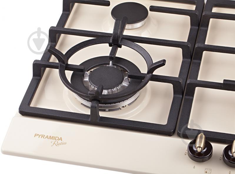 Варочная поверхность газовая Pyramida PFE 642 IVORY RUSTICO - фото 9 Варочная поверхность газовая Pyramida PFE 642 IVORY RUSTICO - фото 9