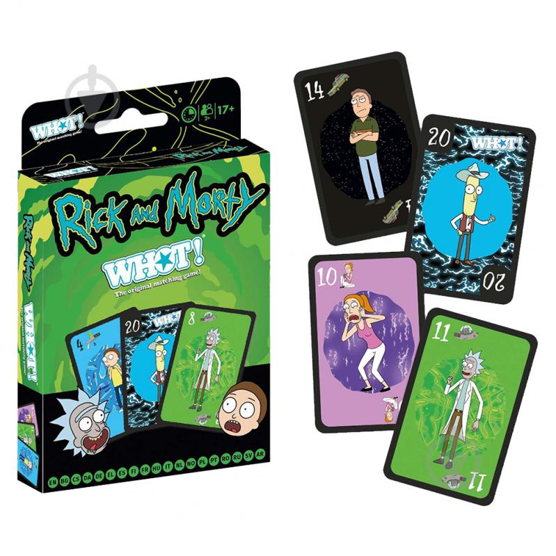 Игральные карты Winning Moves RICK AND MORTY WHOT! Board Game (Рик и Морти) (WM02941-ML1-12) - фото 1