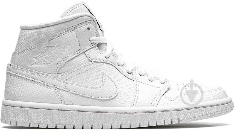 Кроссовки женские демисезонные Jordan AIR 1 MID BQ6472-110 р.38,5 белые - фото 1