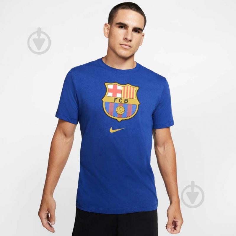 Футболка Nike FCB M NK TEE EVERGREEN CRST 2 CD3115-455 р.L синій - фото 2