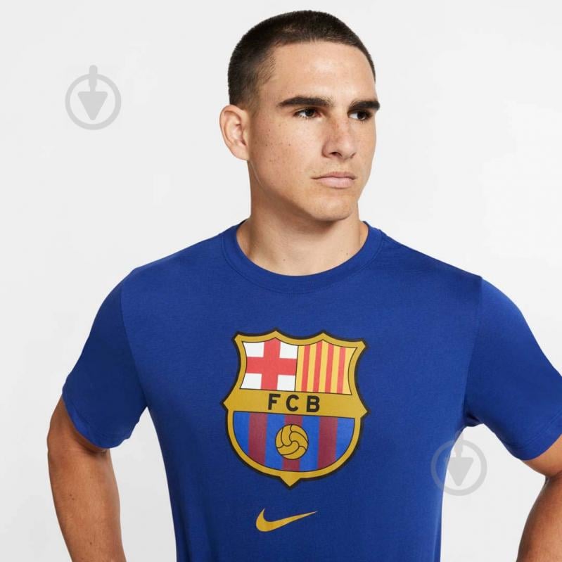 Футболка Nike FCB M NK TEE EVERGREEN CRST 2 CD3115-455 р.L синій - фото 4