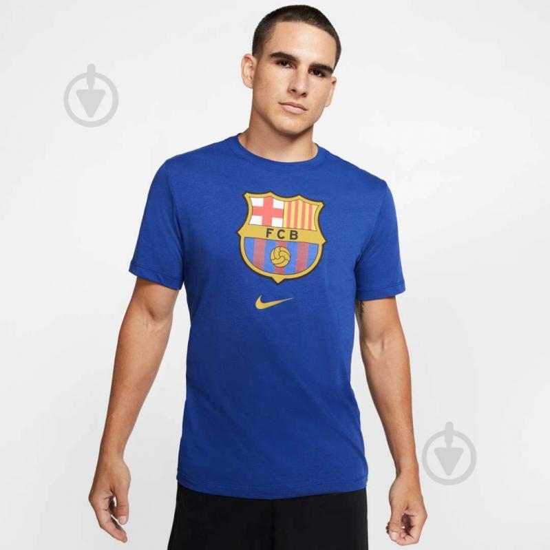 Футболка Nike FCB M NK TEE EVERGREEN CRST 2 CD3115-455 р.S синій - фото 2