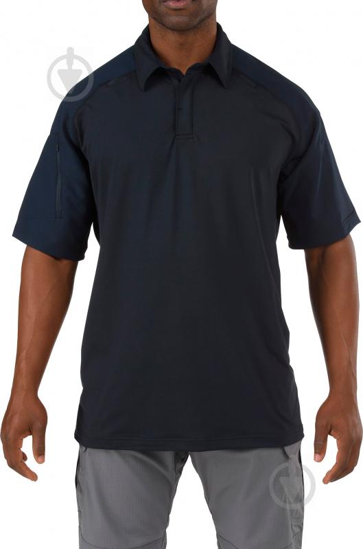 Поло 5.11 Tactical Rapid Performance Polo - Short Sleeve 41018 р.XXL темно-синий - фото 1