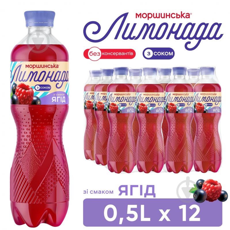 Лимонад Моршинська Ягоды 0,5 л - фото 5 Лимонад Моршинська Ягоды 0,5 л - фото 5