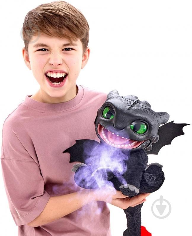 Игрушка мягкая интерактивная Real FX Беззубик HTTYD-1001-01 - фото 6