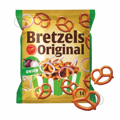 Крекер Марія Bretzels Original onion 145 г - фото 1 Крекер Марія Bretzels Original onion 145 г - фото 1