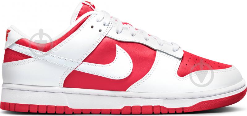 Кросівки чоловічі зимові Nike Dunk Low Retro DD1391-600 р.44 біло-червоні - фото 1