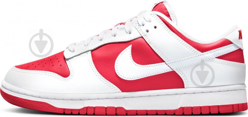 Кросівки чоловічі зимові Nike Dunk Low Retro DD1391-600 р.44 біло-червоні - фото 3