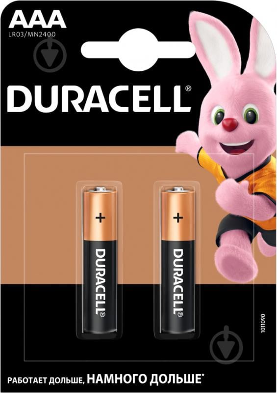 Батарейки Duracell MN2400 AAA (мизинчиковые) 2 шт. (81550794) - фото 8