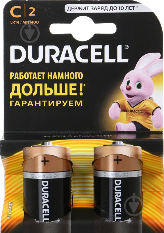 Батарейки Duracell C (R14, 343) 2 шт. (81545437;Б0014054) - фото 9