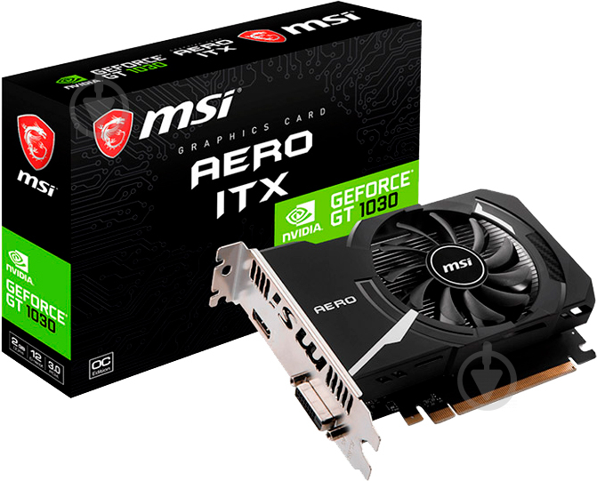 MSI GeForce GT 1030 Aero ITX DDR4 2GB 64bit (GT 1030 AERO ITX 2GD4 OC) - фото 4