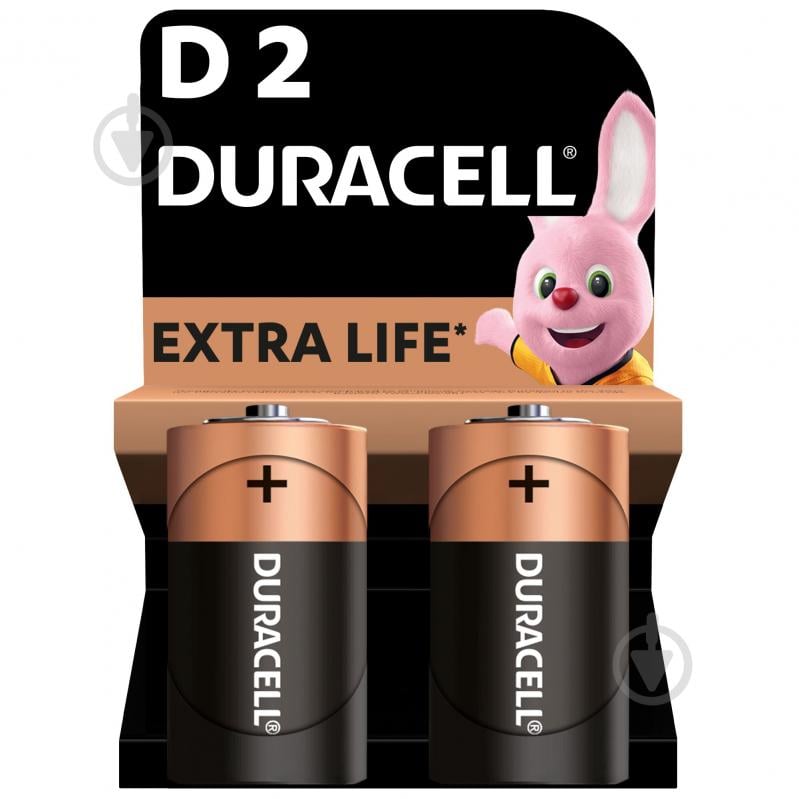 Батарейки Duracell D (R20, 373)/LR20 2 шт. (81545439;Б0014055) - фото 2