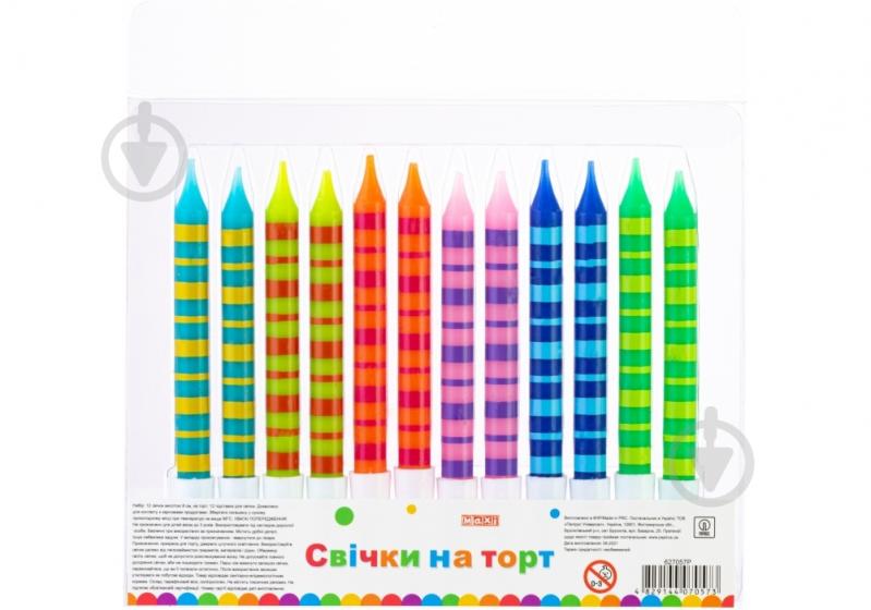 Набор свечей с подставками Maxi 12 шт. - фото 1