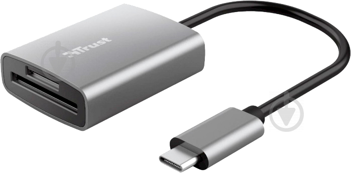 Кардрідер Trust Aluminium USB-C Card Reader USB-C (24136) - фото 1