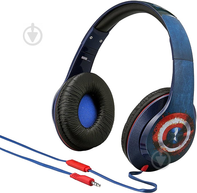 Наушники eKids Marvel Avengers Civil War Captain America blue (VI-M40CW.UXV6) - фото 1