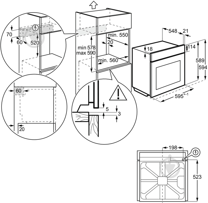 Духовой шкаф Zanussi OPZB4334B - фото 4