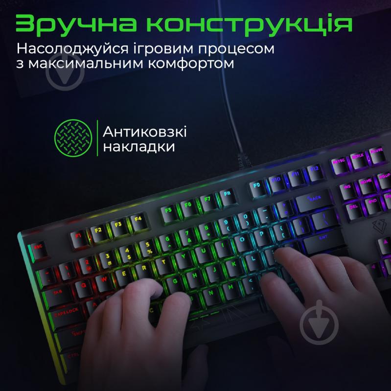 Клавиатура игровая Vertux (comando.black) black - фото 3