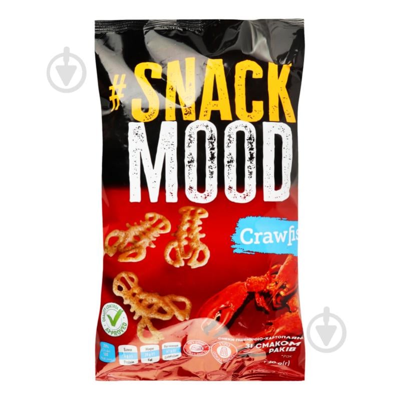 Снеки SNACK MOOD пшенично-картофельные со вкусом раков 140 г - фото 1