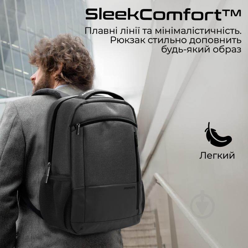 Рюкзак для ноутбука Promate 15.6" black (satchel-bp.black) Satchel-BP - фото 5