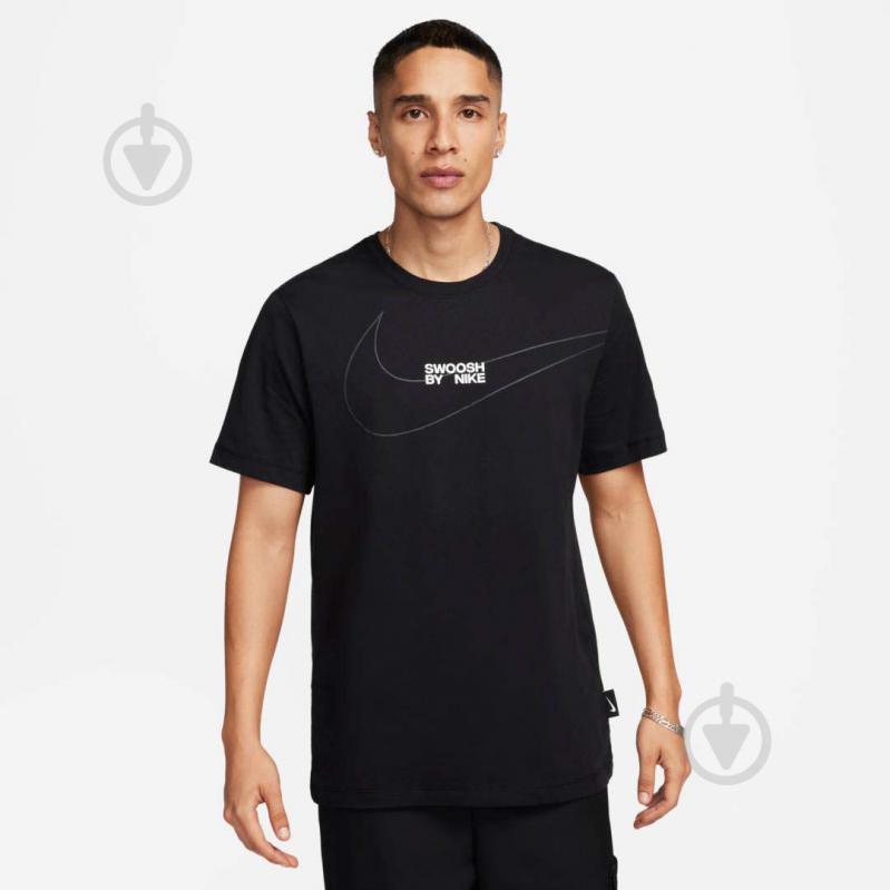 Футболка Nike M NSW TEE LBR BIG SWOOSH FQ3785-010 р.S черный - фото 1