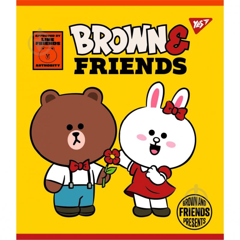 Зошит шкільний А5 12 лінійка Line Friends YES - фото 4