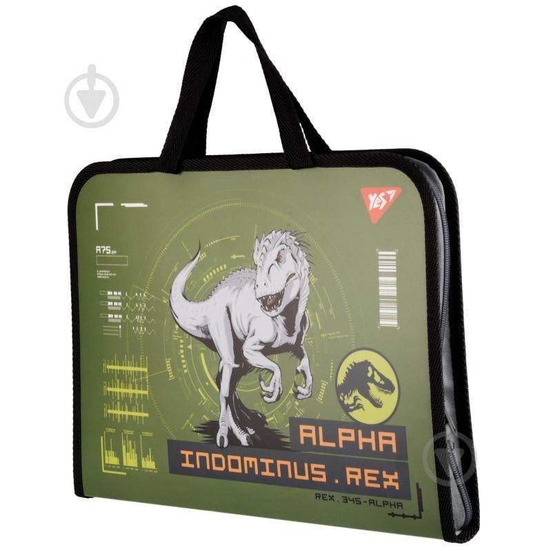 Папка-портфель Jurassic World хаки FC YES 492242 - фото 2 Папка-портфель Jurassic World хаки FC YES 492242 - фото 2