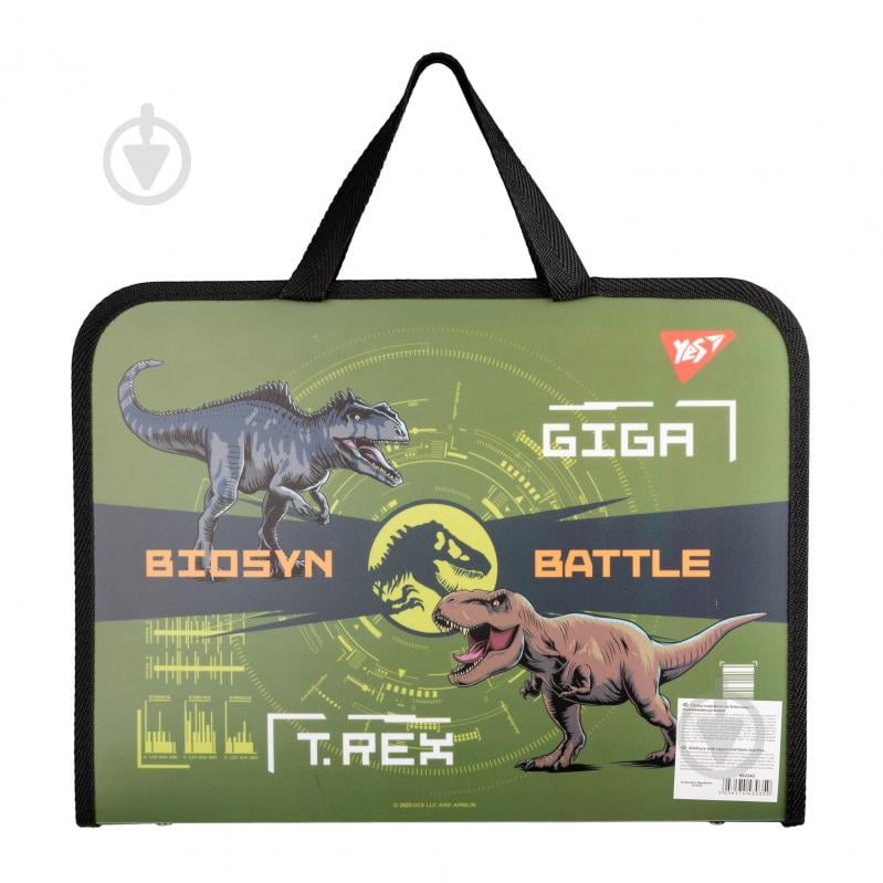 Папка-портфель Jurassic World хаки FC YES 492242 - фото 4 Папка-портфель Jurassic World хаки FC YES 492242 - фото 4