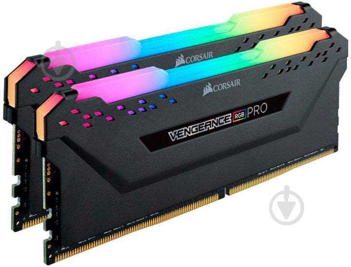 Оперативна пам'ять Corsair DDR4 SDRAM 32 GB (2x16GB) 3200 MHz (CMW32GX4M2E3200C16-TUF) Vengeance RGB Pro Black - фото 2