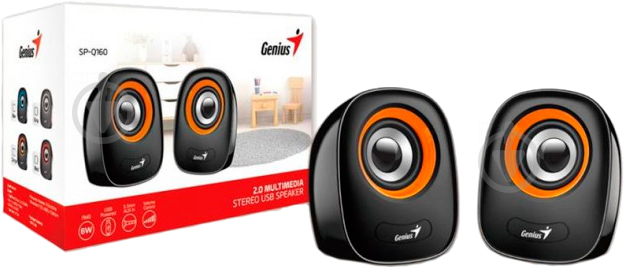 Акустична система Genius SP-Q160 2.0 orange (31730027402) - фото 4