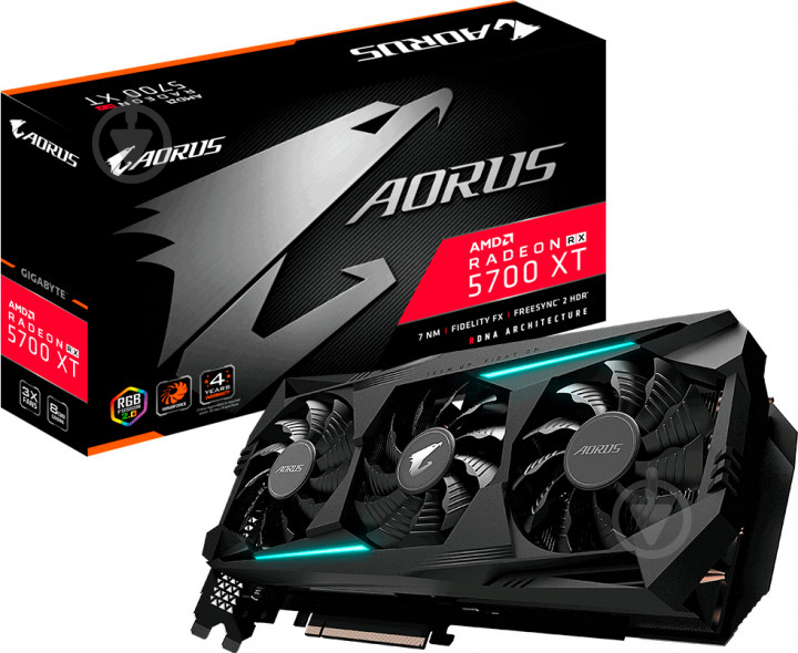 Відеокарта Gigabyte Radeon RX 5700 XT Aorus 8GB GDDR6 256bit (GV-R57XTAORUS-8GD) - фото 9