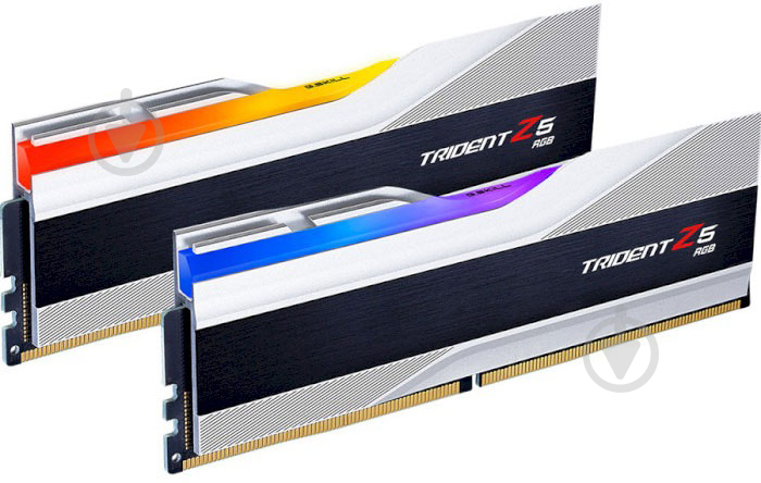 Оперативна пам'ять G.Skill DDR5 SDRAM 32 GB (2x16GB) 7600 MHz (F5-7600J3646G16GX2-TZ5RS) Trident Z5 RGB Silver - фото 2